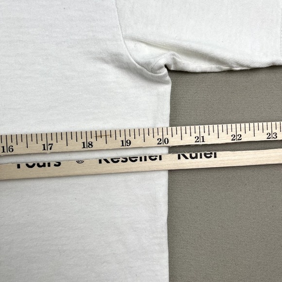 Vintage Stussy T-Shirt Adult Medium White Moonlighting Futura Plane Skydive y2k - Picture 11 of 13